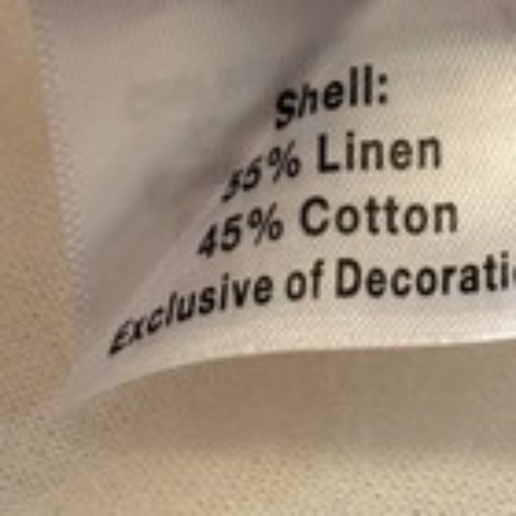 Norm Thompson, Ivory Linen/Cotton Gold Embroidered Tunic Size PXL - Picture 4 of 8